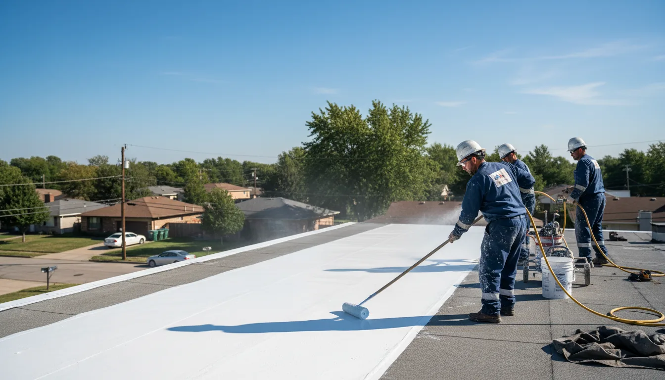 Commercial roof coating in Hendersonville, NC near me